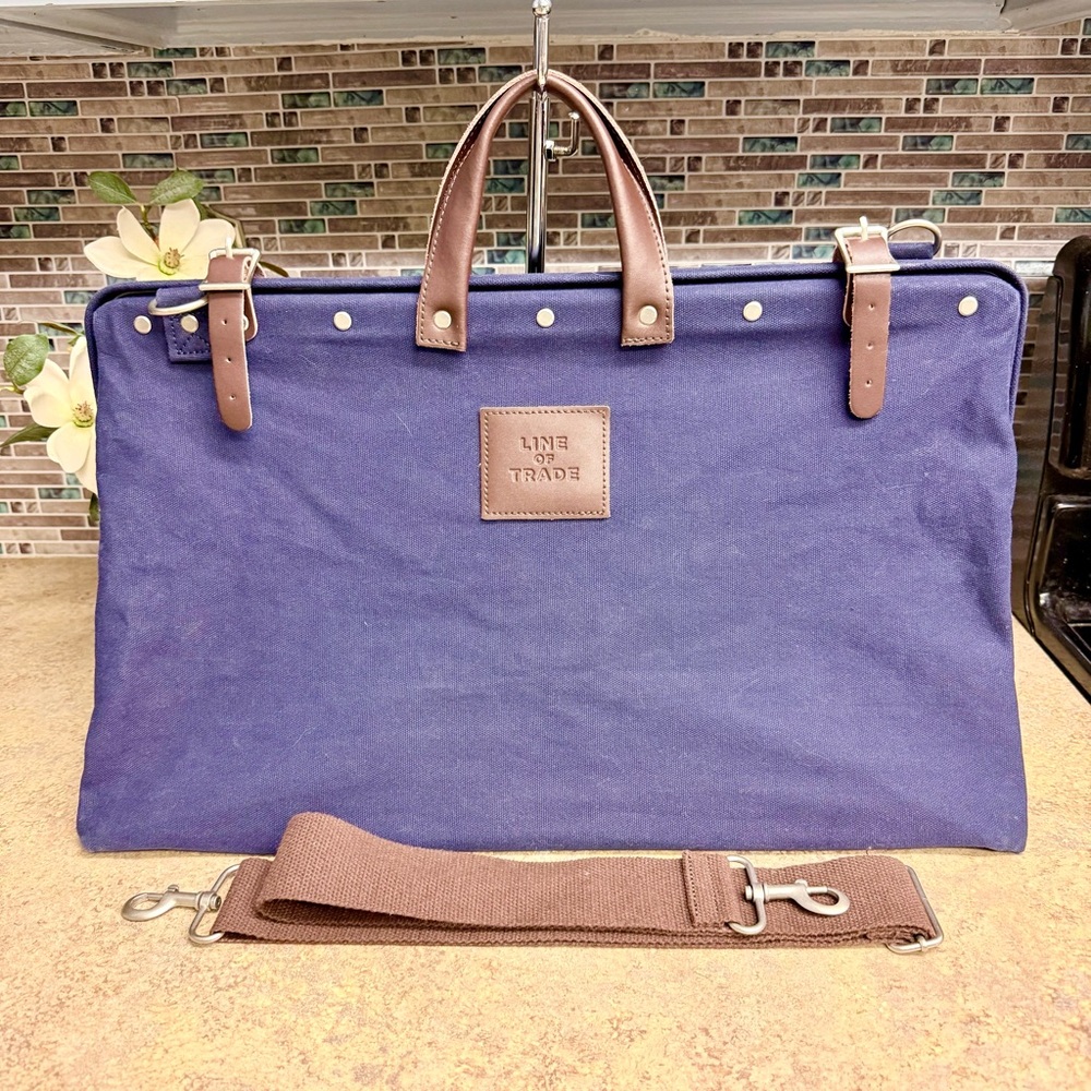 Line of Trade Weekender blue canvas bag